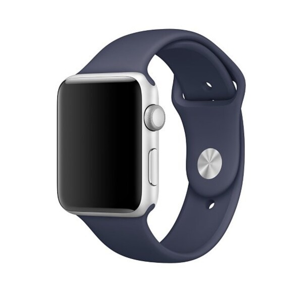 Силиконовый ремешок для Apple Watch (темно-синий)