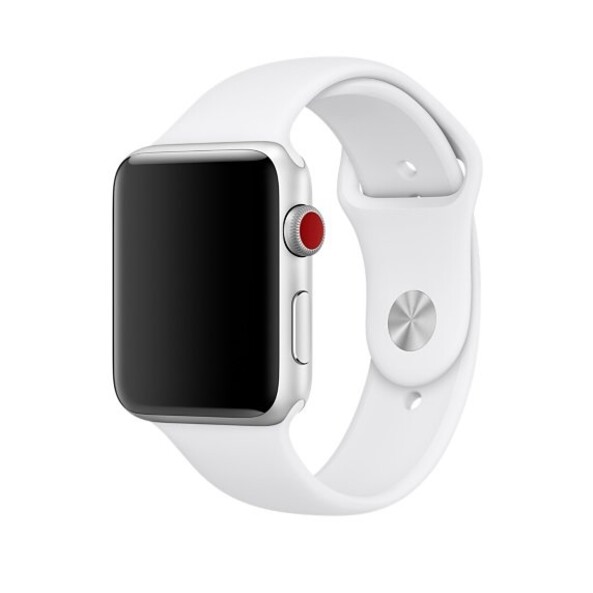 Силиконовый ремешок для Apple Watch (белый)