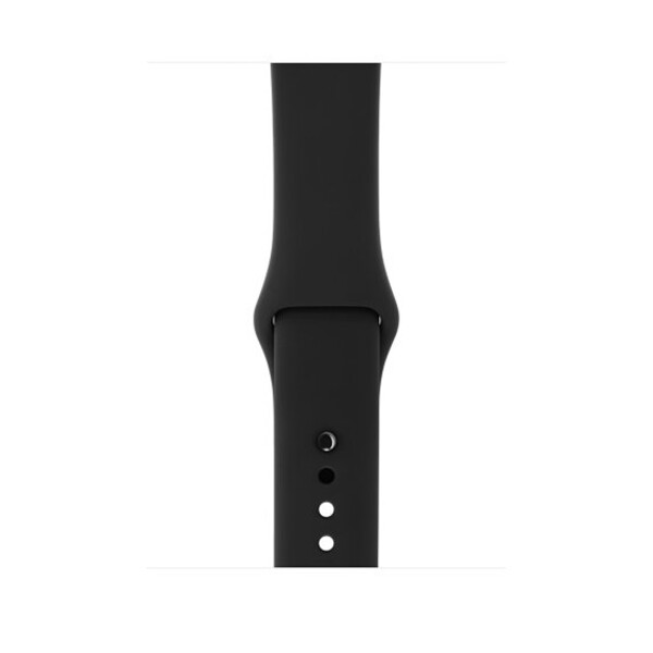 Силиконовый ремешок для Apple Watch (черный)