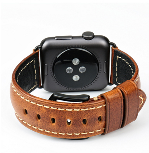 Кожаный ремешок для Apple Watch (коричневый)
