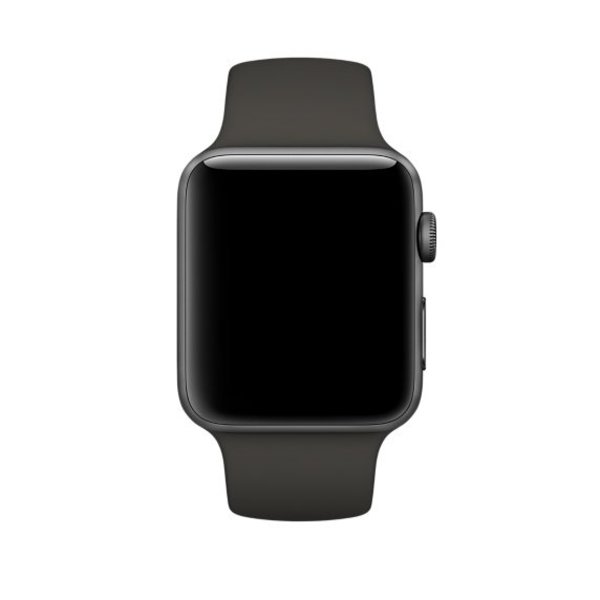 Силиконовый ремешок для Apple Watch (темно-серый)