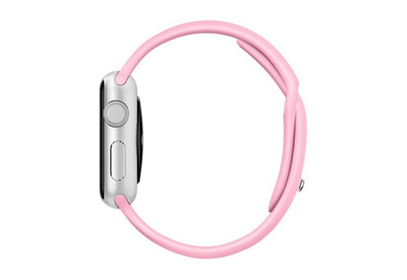 Силиконовый ремешок для Apple Watch 42/44 M/L (розовый)