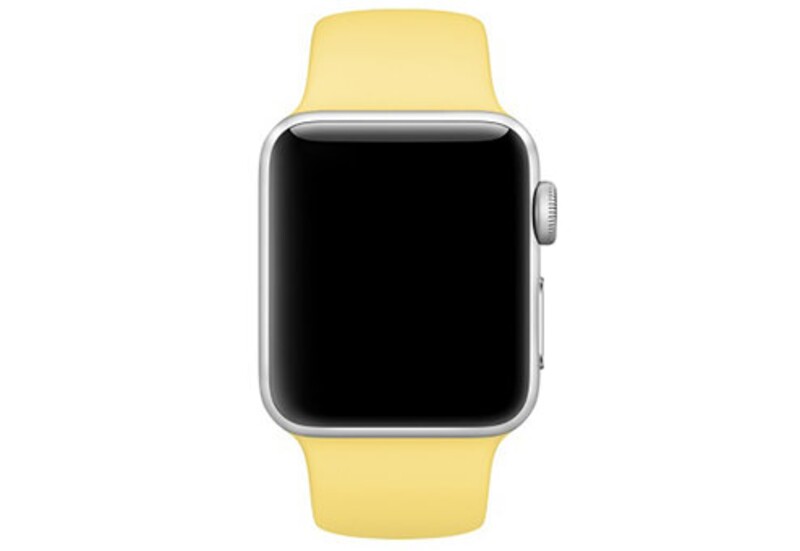 Силиконовый ремешок для Apple Watch 38/40 M/L (желтая пыльца)