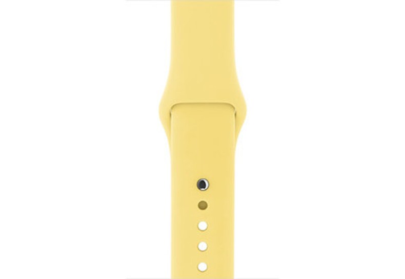 Силиконовый ремешок для Apple Watch 38/40 M/L (желтая пыльца)
