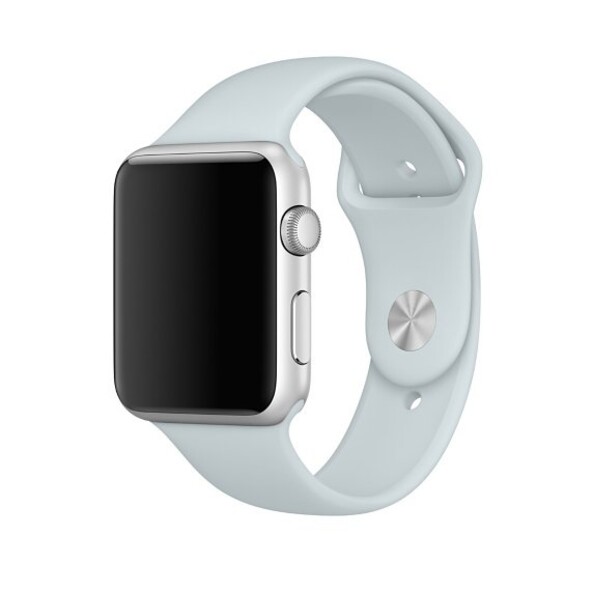 Силиконовый ремешок для Apple Watch (дымчато-голубой)