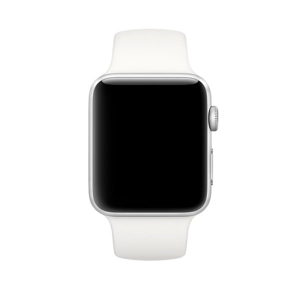 Силиконовый ремешок для Apple Watch (мягкий белый)