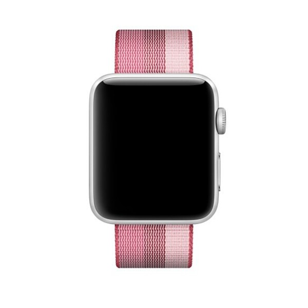 Нейлоновый ремешок для Apple Watch (ягодный в полоску)