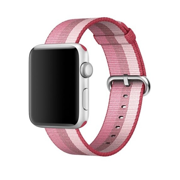 Нейлоновый ремешок для Apple Watch 42/44 (ягодный в полоску)