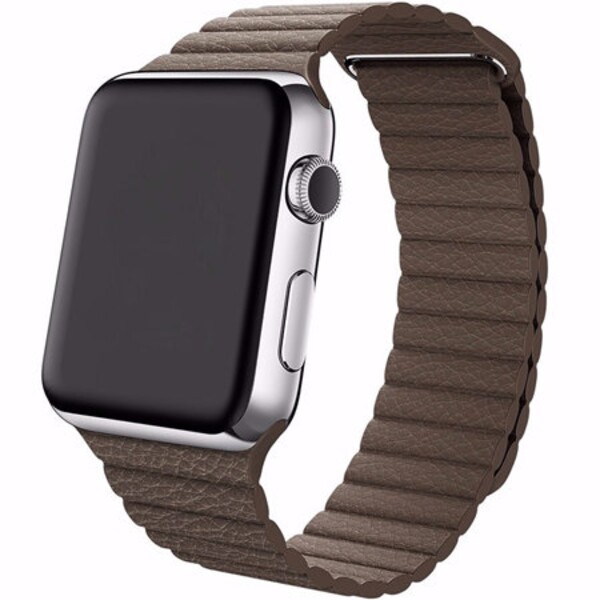 Кожаная магнитная петля для Apple Watch (коричневый)