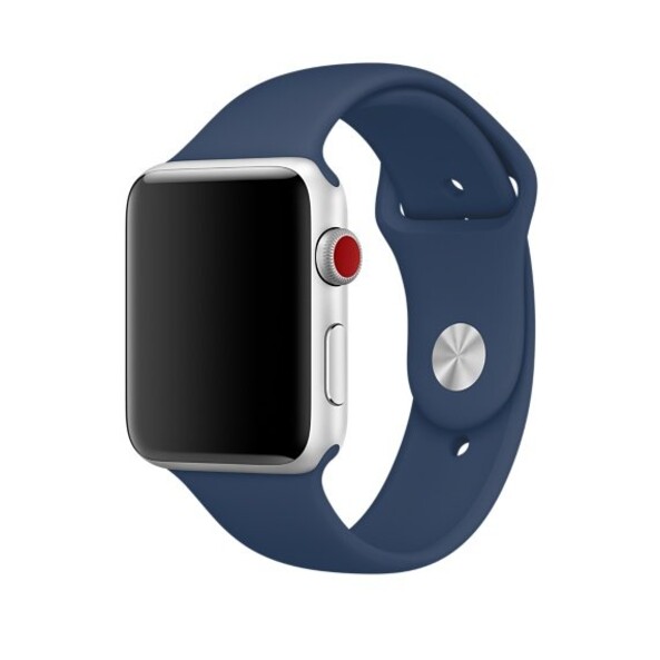Силиконовый ремешок для Apple Watch (кобальт)