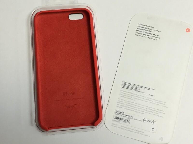 Силиконовый чехол для iPhone 6/6S (красный, Product Red)