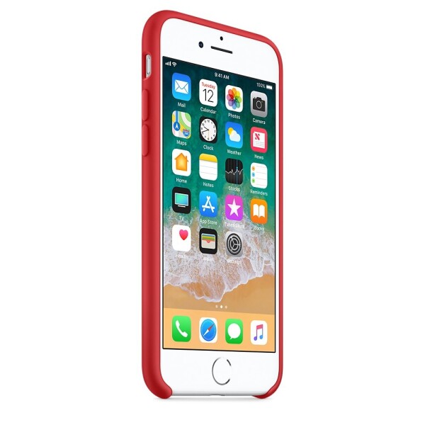 Силиконовый чехол для iPhone 7/8 (красный)