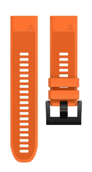 Силиконовый ремешок для Garmin Fenix 5X/6X (оранжевый)