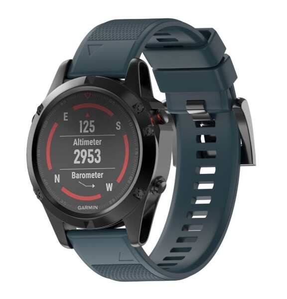 Силиконовый ремешок для Garmin Fenix 5/6 (синяя дымка)