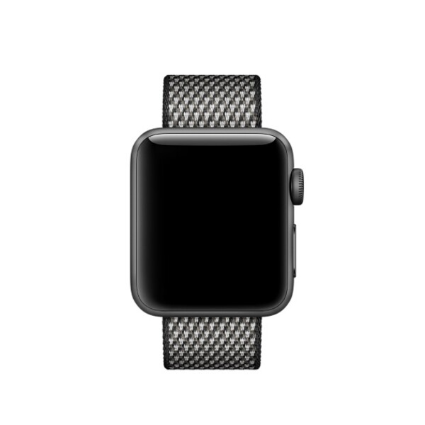 Нейлоновый ремешок для Apple Watch (черная сетка)