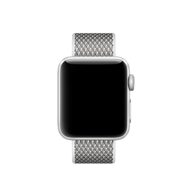Нейлоновый ремешок для Apple Watch (белая сетка)