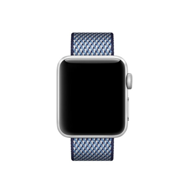 Нейлоновый ремешок для Apple Watch (темно-синяя сетка)