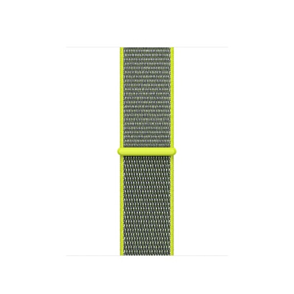 Спортивная нейлоновая петля для Apple Watch (желтый неон)