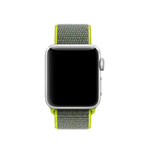 Спортивная нейлоновая петля для Apple Watch (желтый неон)