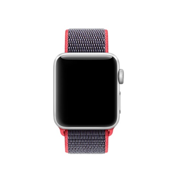 Спортивная нейлоновая петля для Apple Watch (розовый неон)
