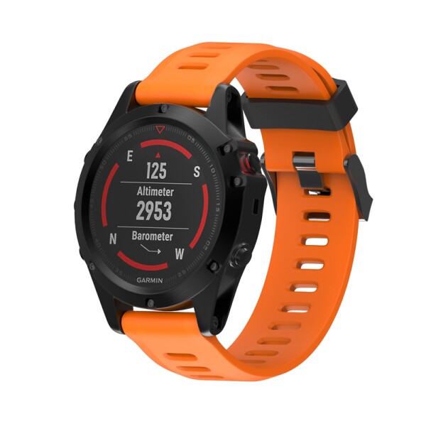 Силиконовый ремешок для Garmin Fenix 3/3 HR (оранжевый)