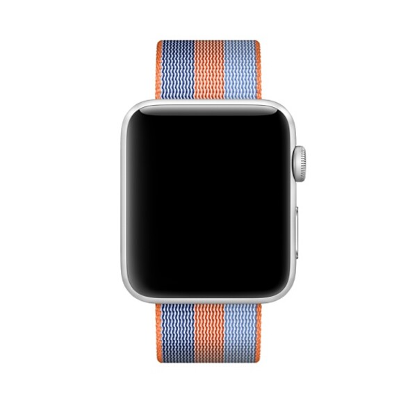 Нейлоновый ремешок для Apple Watch (оранжевый в полоску)