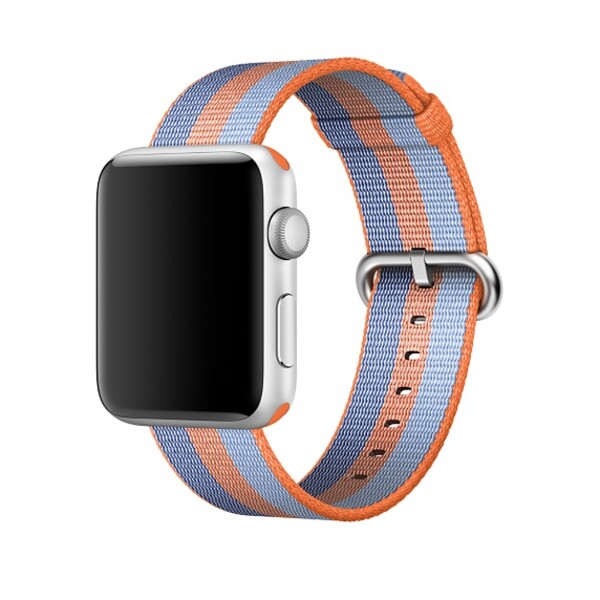 Нейлоновый ремешок для Apple Watch (оранжевый в полоску)