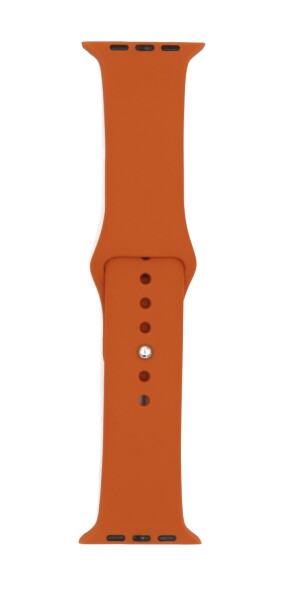 Силиконовый ремешок для Apple Watch (темный апельсин)