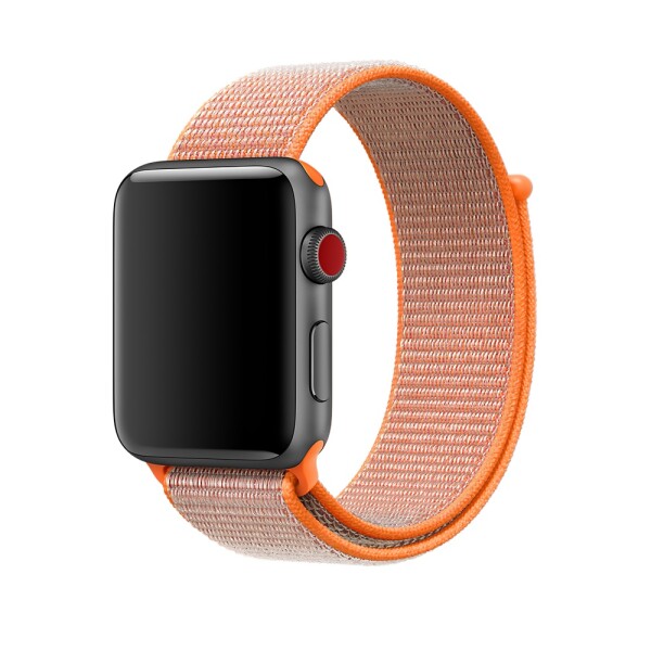 Спортивная нейлоновая петля для Apple Watch 42/44 (пряный апельсин)