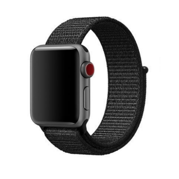 Спортивная нейлоновая петля для Apple Watch (черный)