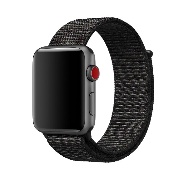 Спортивная нейлоновая петля для Apple Watch (черный с вкраплениями)