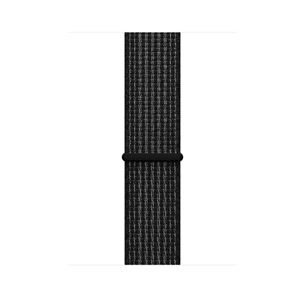 Спортивная нейлоновая петля для Apple Watch (черный с белым)