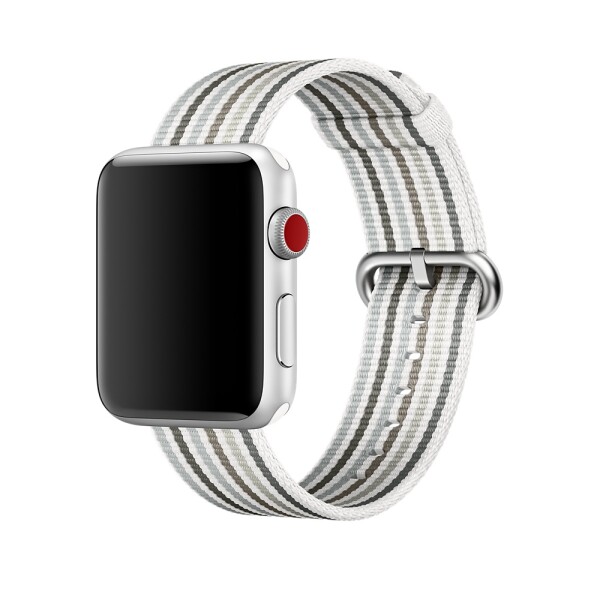 Нейлоновый ремешок для Apple Watch (серый в полоску)