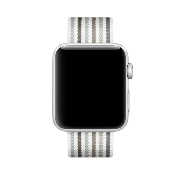 Нейлоновый ремешок для Apple Watch (серый в полоску)