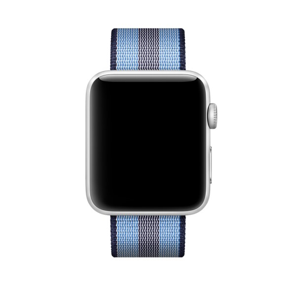 Нейлоновый ремешок для Apple Watch (синий в полоску)