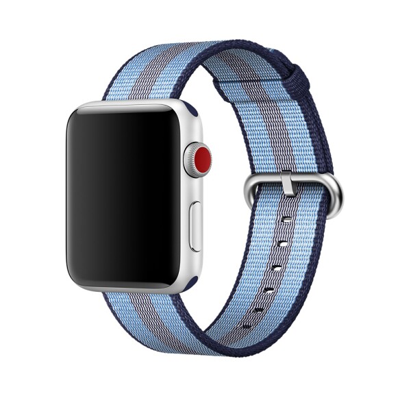 Нейлоновый ремешок для Apple Watch 38/40 (синий в полоску)