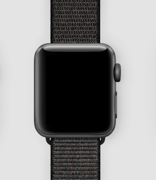 Спортивная нейлоновая петля для Apple Watch (черный с вкраплениями)