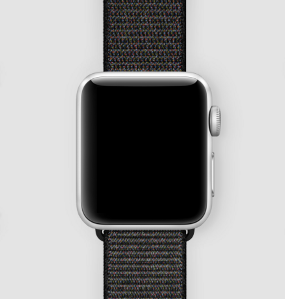 Спортивная нейлоновая петля для Apple Watch (черный с вкраплениями)