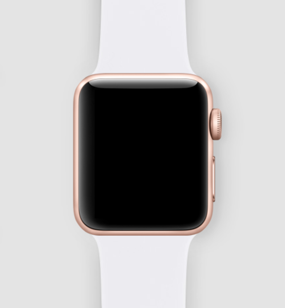 Силиконовый ремешок для Apple Watch (белый)
