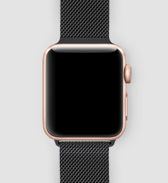 Миланский ремешок для Apple Watch (черный космос)