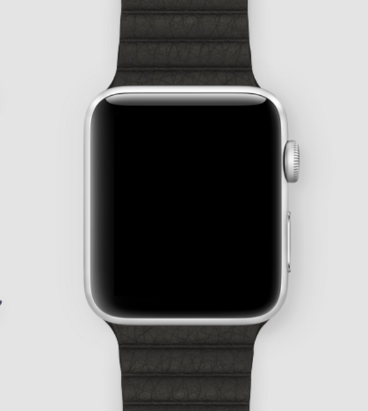 Кожаная магнитная петля для Apple Watch (черный)