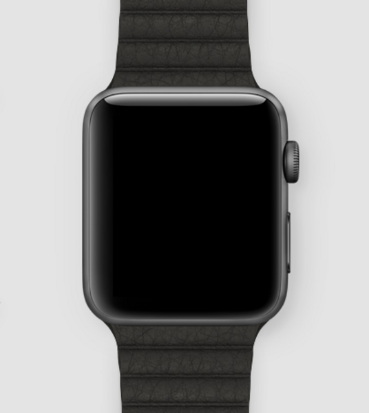 Кожаная магнитная петля для Apple Watch (черный)