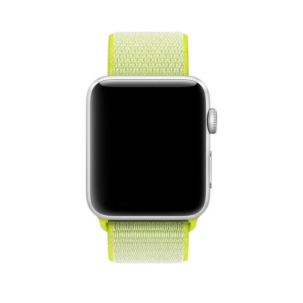 Спортивная нейлоновая петля для Apple Watch (ярко-желтый неон)
