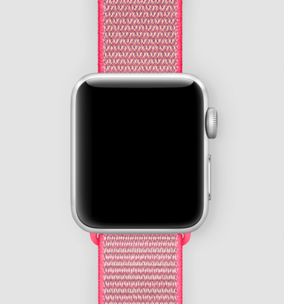 Спортивная нейлоновая петля для Apple Watch (розовый зной)