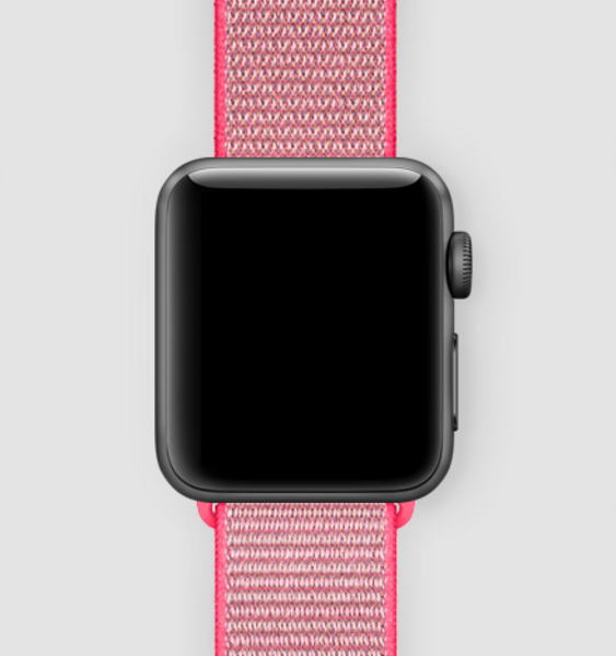 Спортивная нейлоновая петля для Apple Watch (розовый зной)