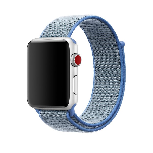 Спортивная нейлоновая петля для Apple Watch (голубое озеро)