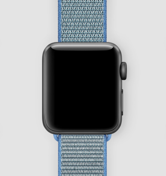 Спортивная нейлоновая петля для Apple Watch (голубое озеро)