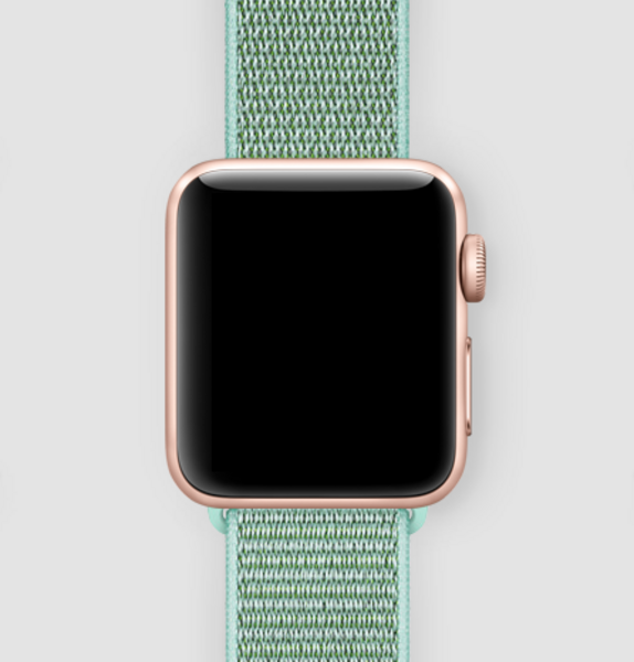 Спортивная нейлоновая петля для Apple Watch (зеленая лагуна)