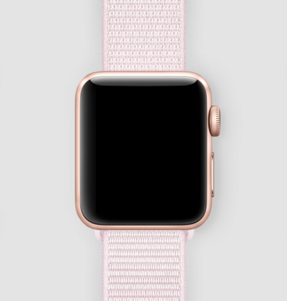 Спортивная нейлоновая петля для Apple Watch (жемчужно-розовый)