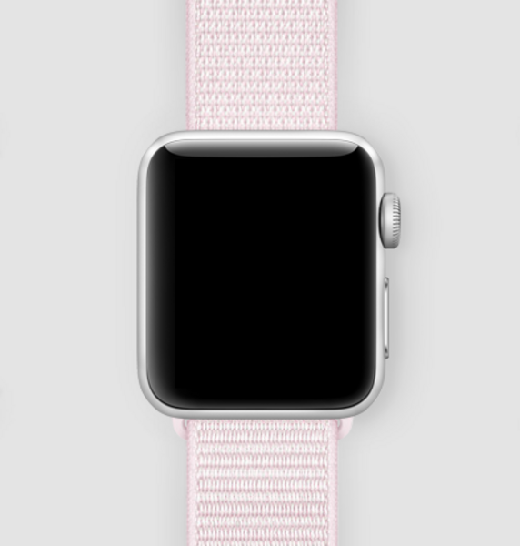Спортивная нейлоновая петля для Apple Watch (жемчужно-розовый)